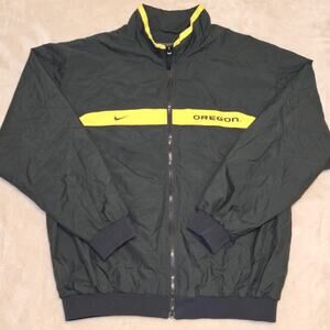 Nike Team Football Windbreaker Men’s Large Oregon Ducks Polyester Vintage Y2K